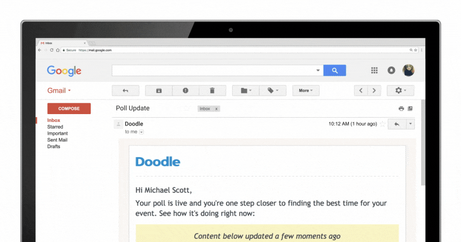Share your availability with Doodle