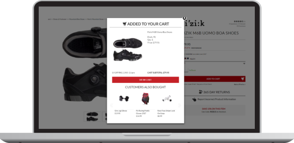 An example of personalized shopping cart